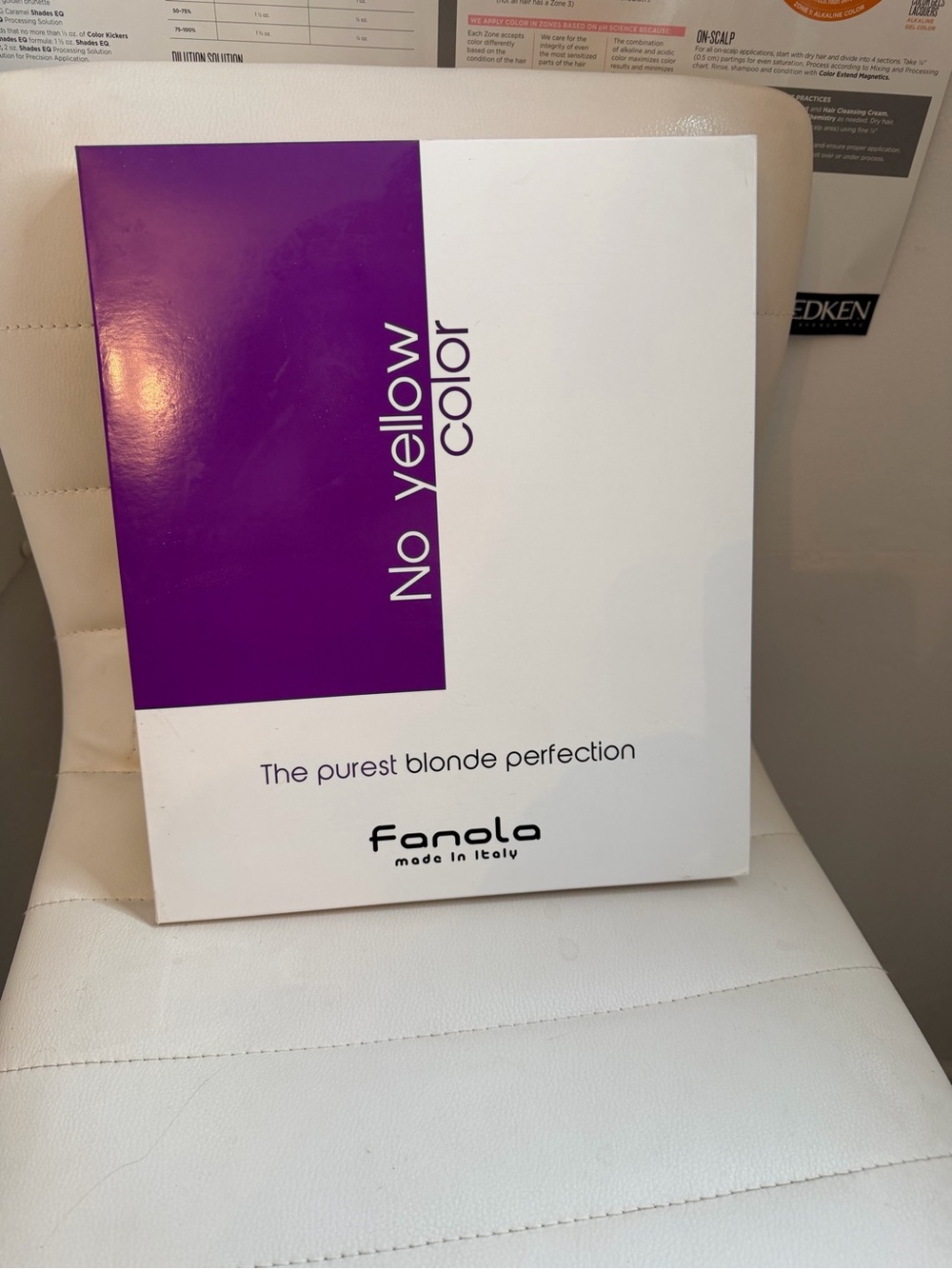 Fanola No Yellow Color Blonde Toning Kit — White & Purple Packaging